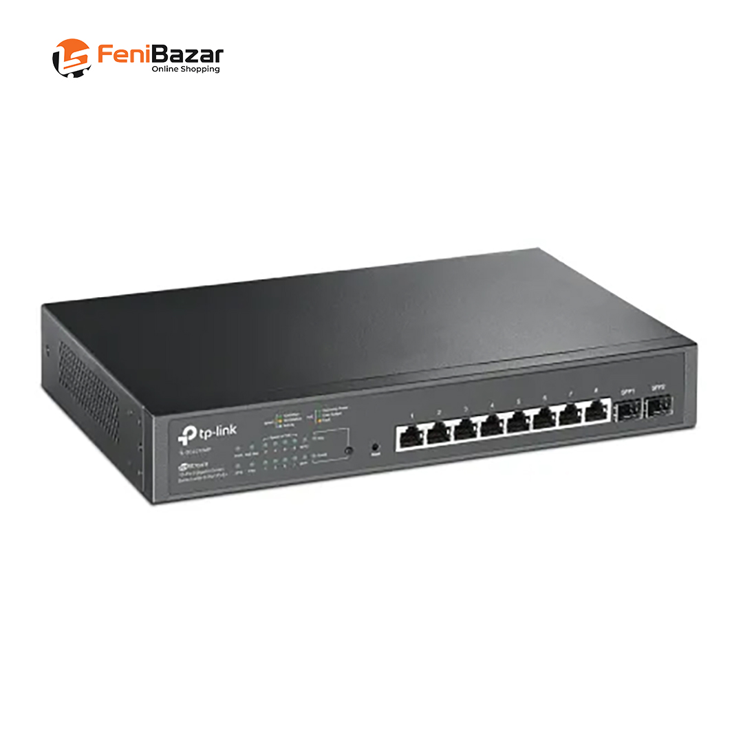 TP-Link TL-SG2210MP JetStream 10-Port Gigabit Smart Switch with 8-Port PoE+